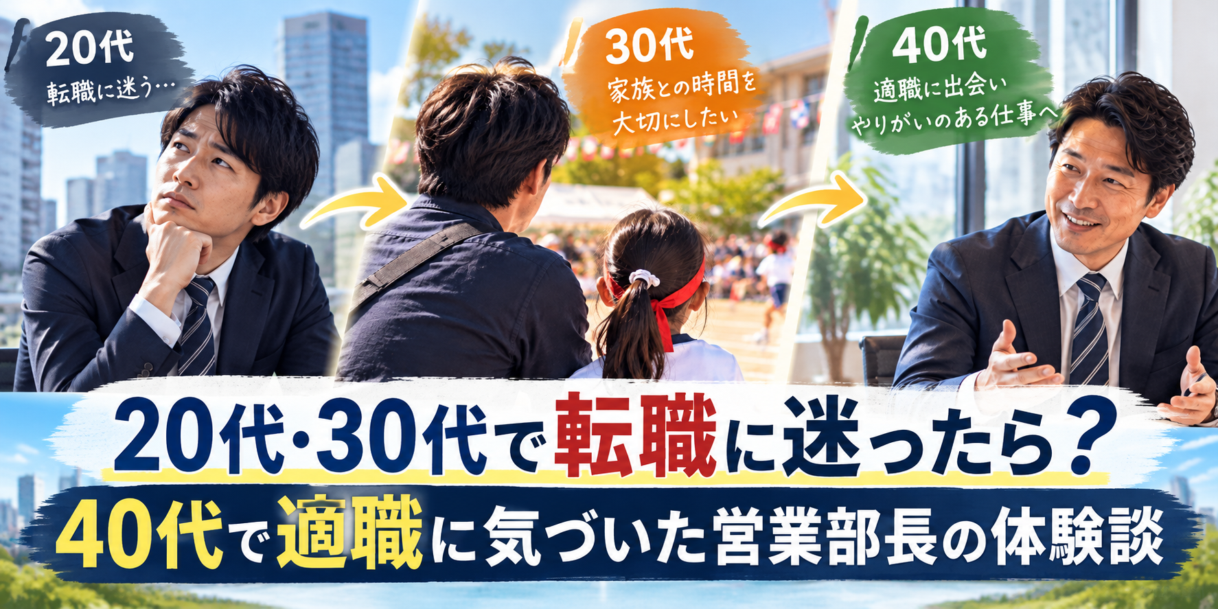 20代・30代の転職経験を経て40代で適職を見つけた営業部長の体験談 コピー